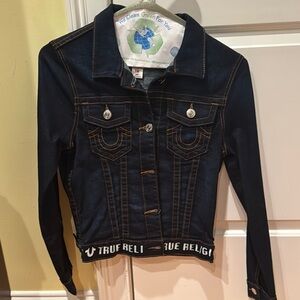 True Religion Black Denim Jacket